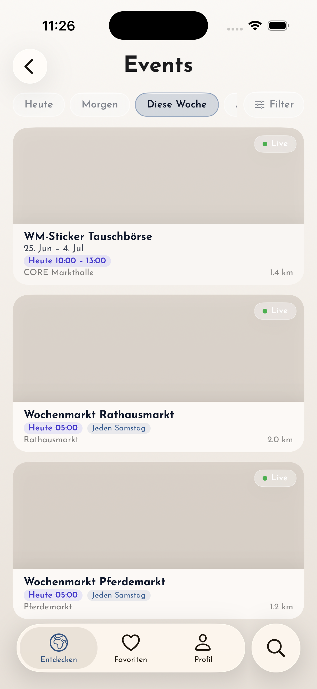 Was heute läuft